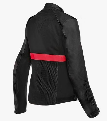 Dainese Ribelle Air Lady Tex Jacket Black/Lava-Red : Delivery in 5 days